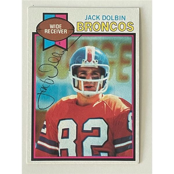 Denver Broncos Jack Dolbin 1979 Topps #484 signed trading card