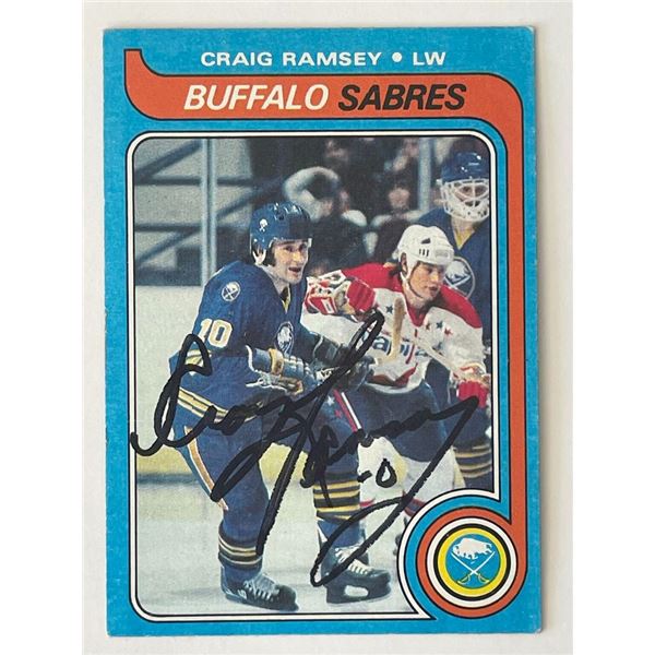 Buffalo Sabres Craig Ramsay 1979 Topps #207 signed trading card