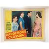 Image 1 : Dangerous Crossing original 1953 vintage lobby card