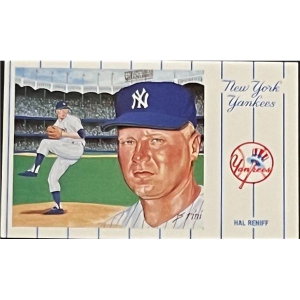 1961 New York Yankees Team Hal Reniff Postcard Series No.3. Card 7 of 12