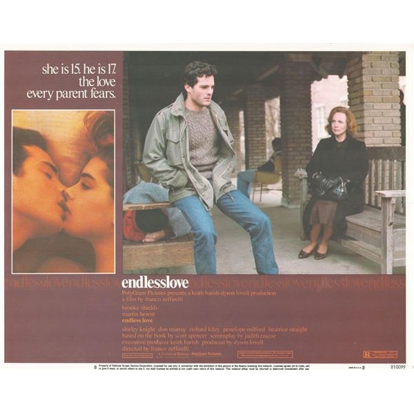 Endless Love _x000d_ 1981 original vintage lobby card