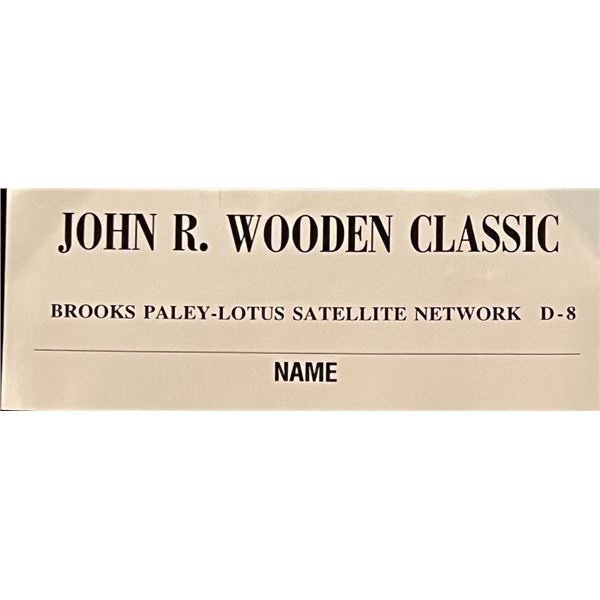 John Wooden Classic Press Assignment Card