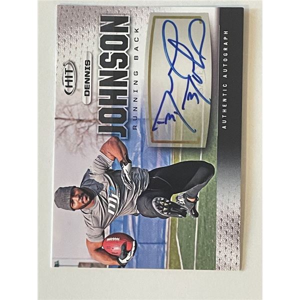 Dennis Johnson signed autograph card
