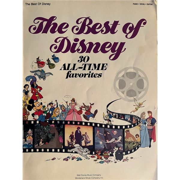 Best of Disney 30 Favorites book. 9x12 inches