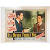 Image 1 : I'll Never Forget You original 1951 vintage lobby card