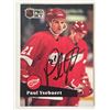 Image 1 : Detroit Red Wings Paul Ysebaert 1991 Pro Set #59 signed trading card