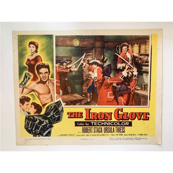 The Iron Glove original 1954 vintage lobby card