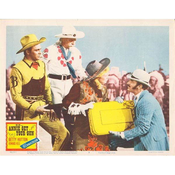 Annie Get Your Gun 1950 original vintage lobby card