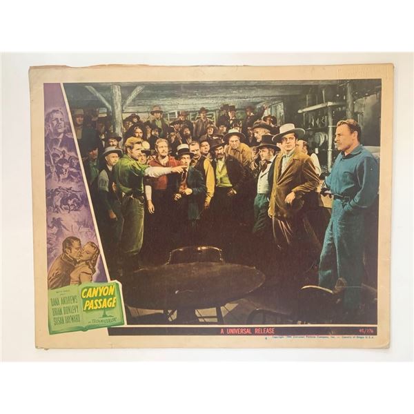 Canyon Passage original 1946 vintage lobby card