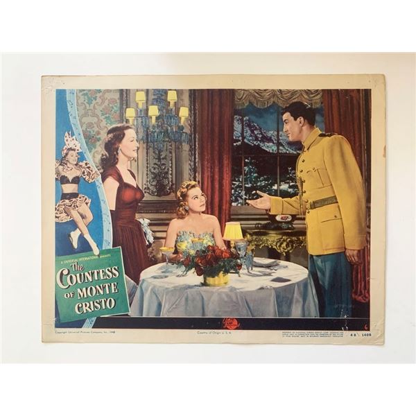 The Countess of Monte Cristo original 1948 vintage lobby card