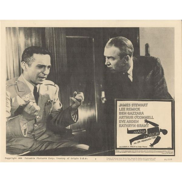 Anatomy of a Murder 1959 original vintage lobby card