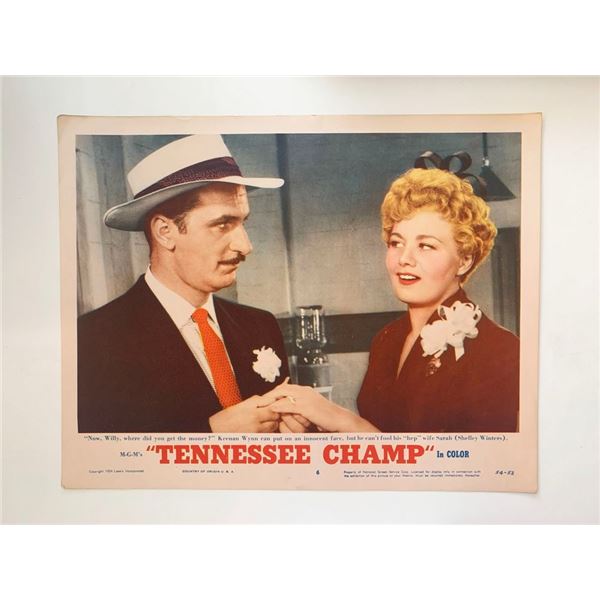 Tennessee Champ original 1954 vintage lobby card