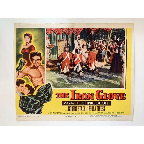 The Iron Glove original 1954 vintage lobby card