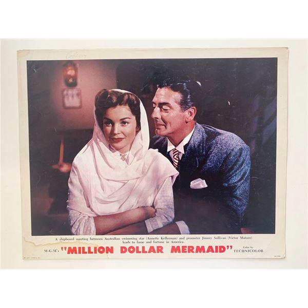 Million Dollar Mermaid original 1952 vintage lobby card