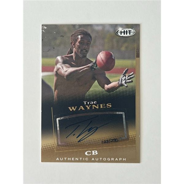 Trae Waynes signed autographed card