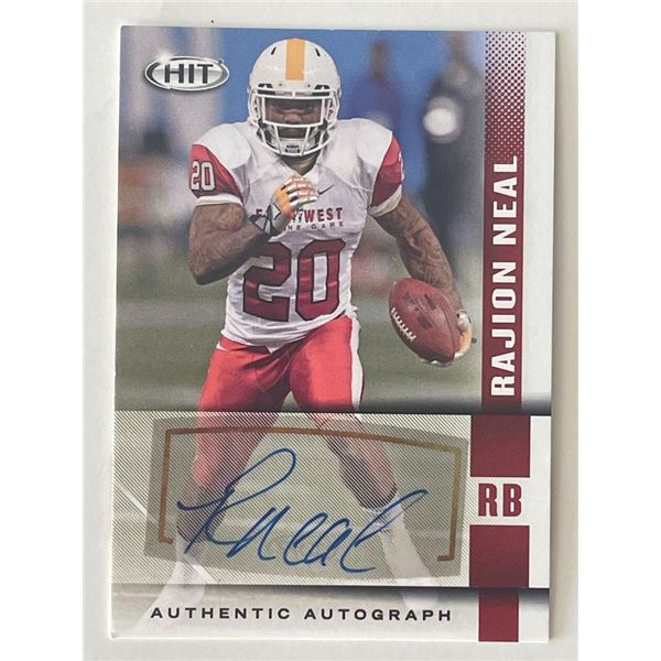 Rajion Neal signed autograph card