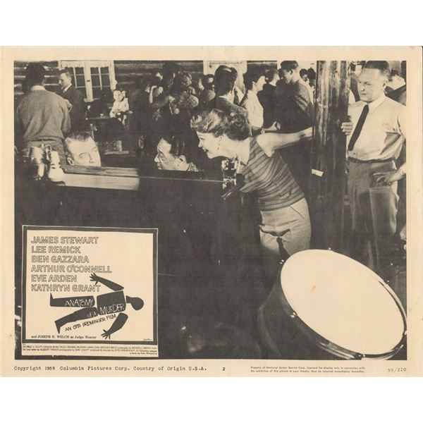 Anatomy of a Murder 1959 original vintage lobby card