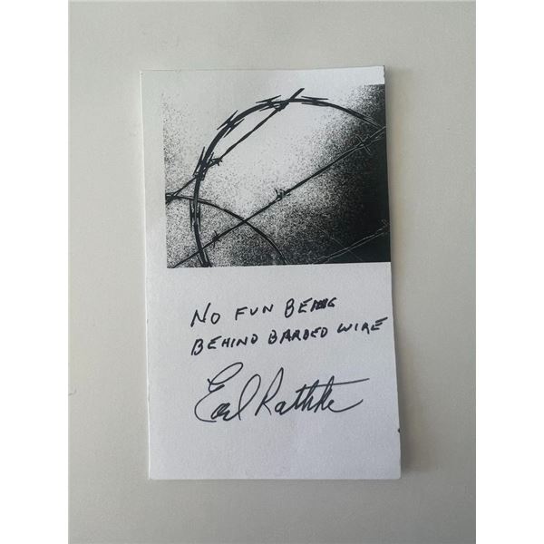 Earl Rathke original signature