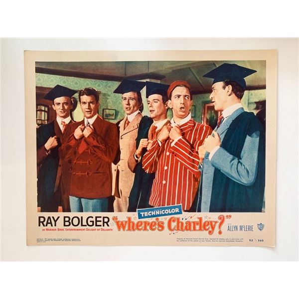 Where's Charley?_x000d_ original 1952 vintage lobby card