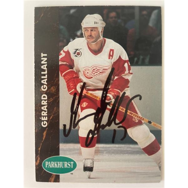 Detroit Red Wings Gerard Gallant 1992 Pro Set #269 signed trading card