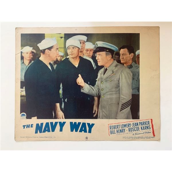 The Navy Way original 1954 vintage lobby card