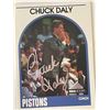 Image 1 : Detroit Pistons Coach Chuck Daly 1989 NBA #11 signed trading card