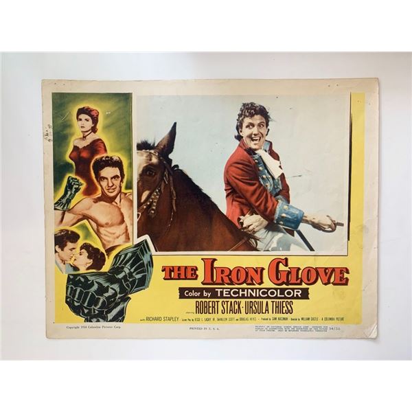 The Iron Glove original 1954 vintage lobby card