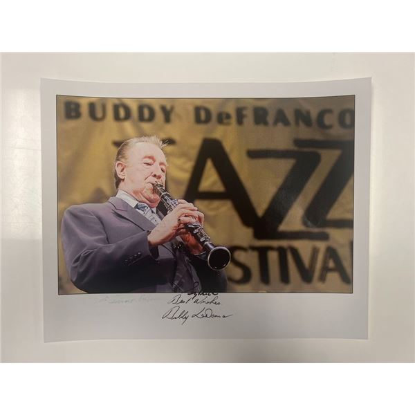 Jazz Great Buddy DeFranco signed photo