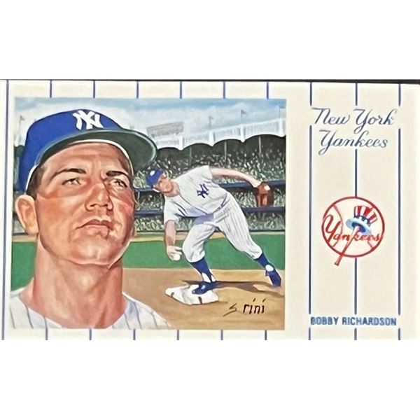 1961 New York Yankees Team Bobby Richardson Postcard Series No.1. Card 11 of 12