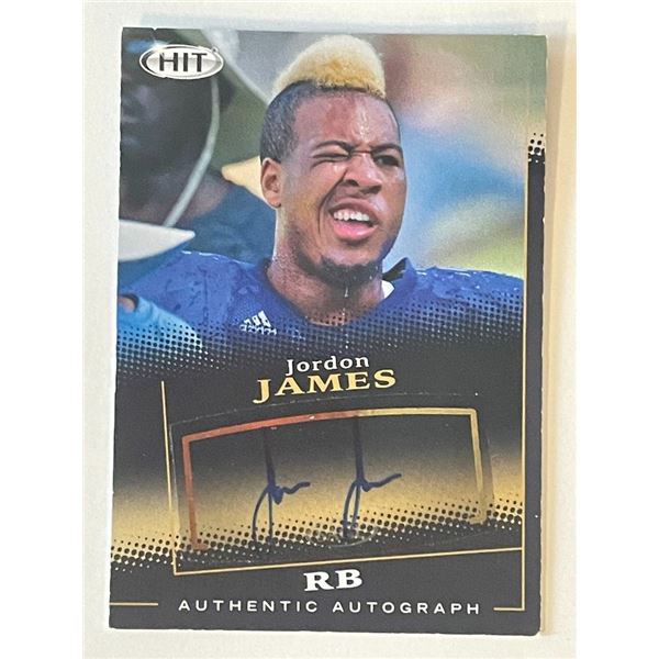 Jordon James signed autograph card