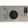 Image 1 : Israel FDC With bronze coi. 4x7 inches