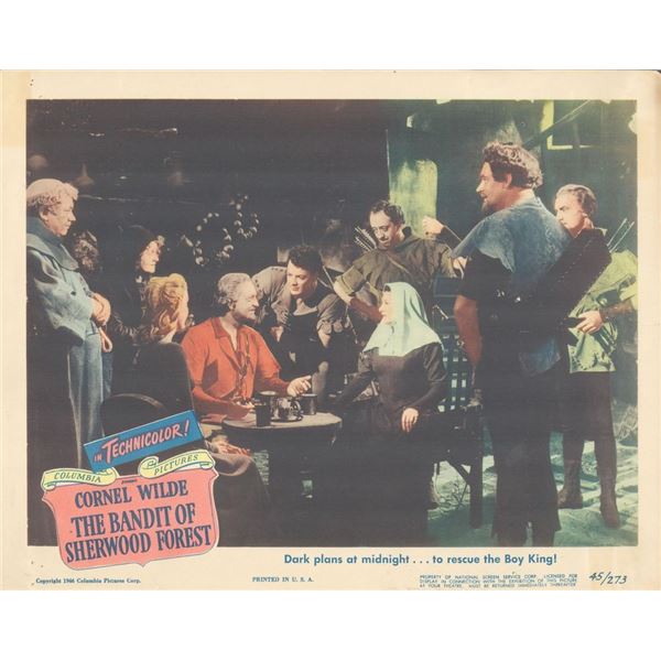 The Bandit of Sherwood Forest 1946 original vintage lobby card