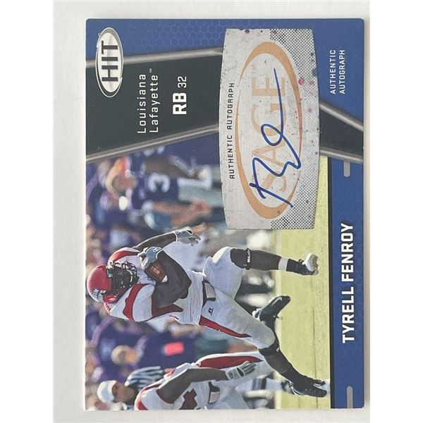 Tyrell Fenroy signed autograph card