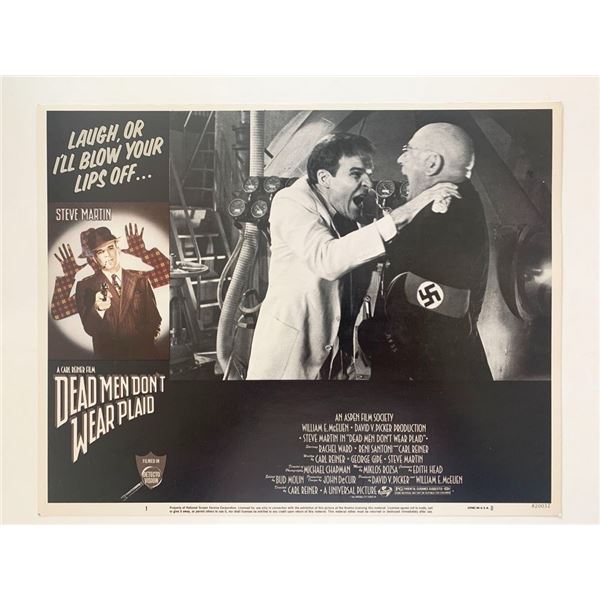 Dead Men Don't Wear Plaid original 1982 vintage lobby card
