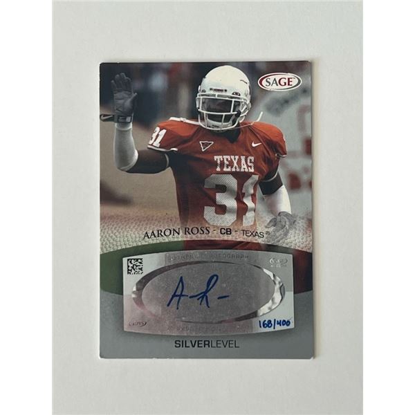 Aaron Ross signed autographed card