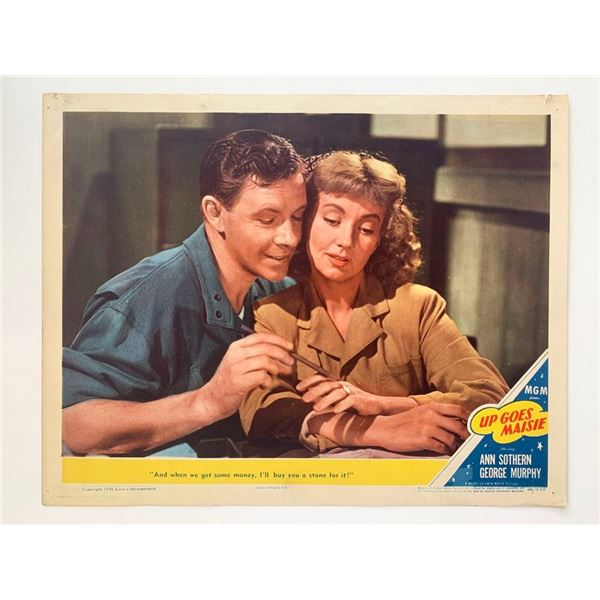 Up Goes Maisie original 1946 vintage lobby card