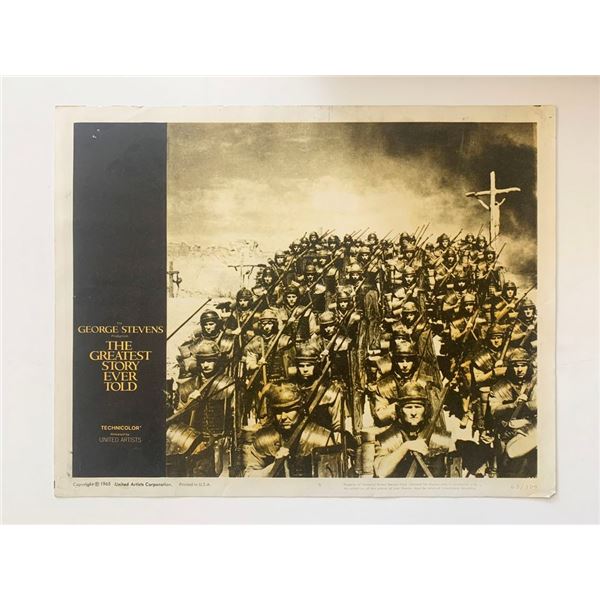 The Greatest Story Ever Told original 1965 vintage lobby card