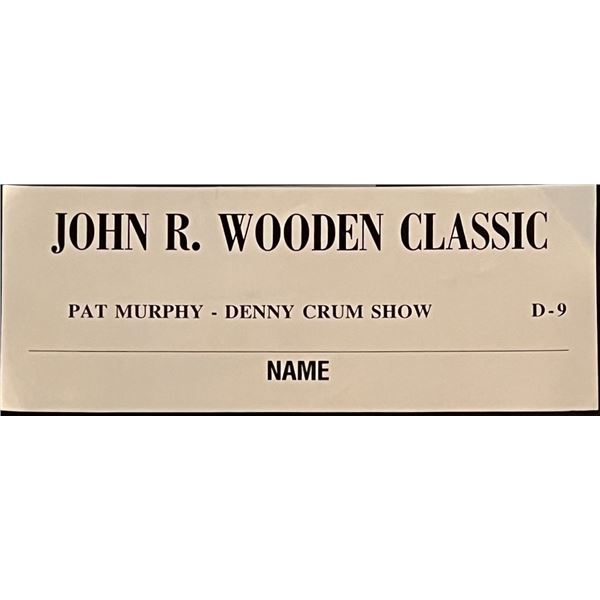 John Wooden Classic Press Assignment Card