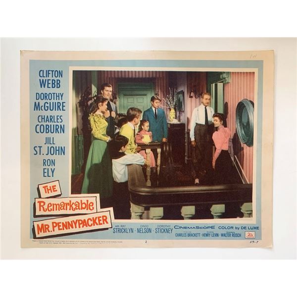 The Remarkable Mr. Pennypacker original 1959 vintage lobby card