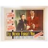 Image 1 : I'll Never Forget You original 1951 vintage lobby card