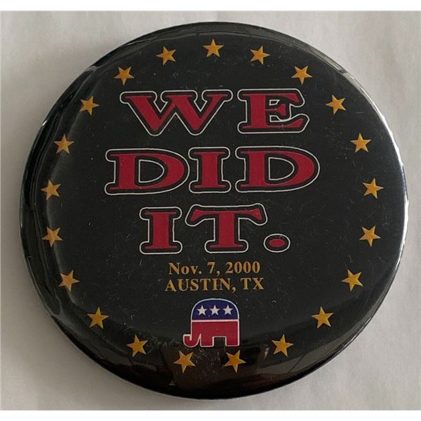 2000 Bush and Cheney President Campaign pin