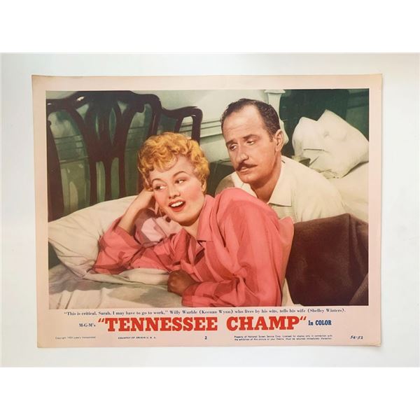 Tennessee Champ original 1954 vintage lobby card