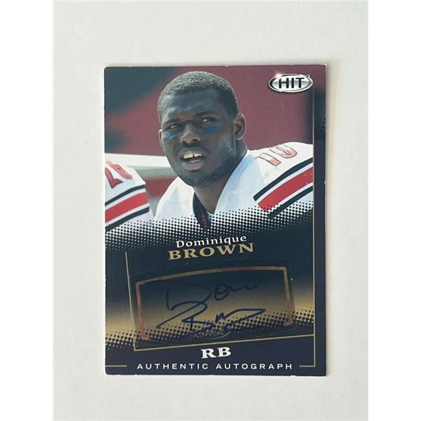 Dominique Brown signed autographed card