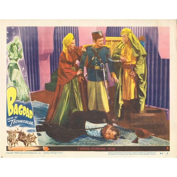 Bagdad 1949 original vintage lobby card