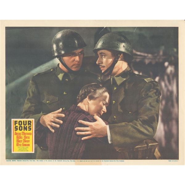 Four Sons _x000d_ 1940 original vintage lobby card