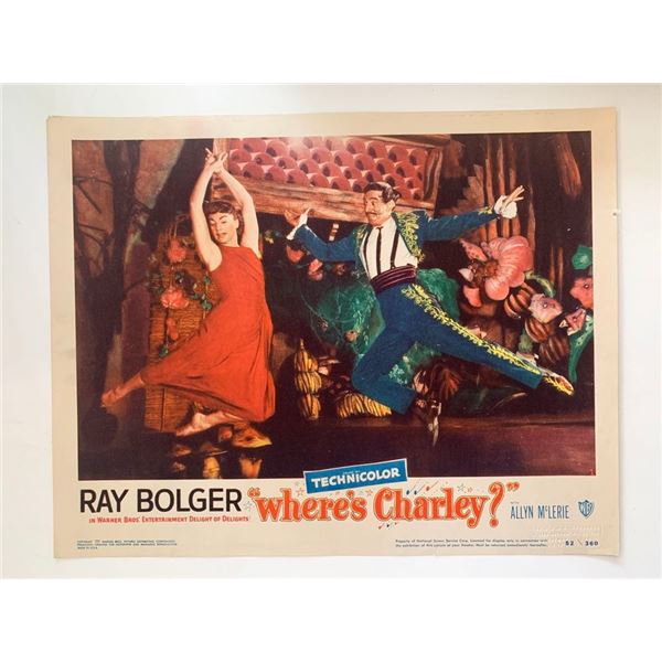 Where's Charley?_x000d_ original 1952 vintage lobby card
