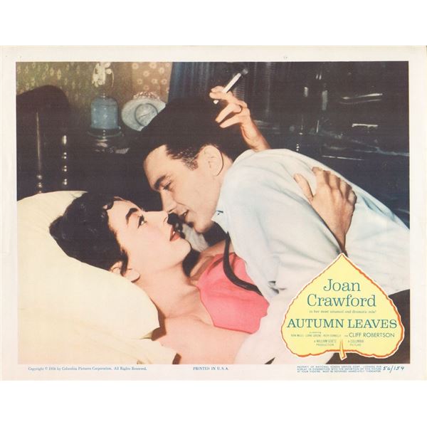 Autumn Leaves 1956 original vintage lobby card