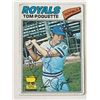 Image 1 : Kansas City Royals Tom Poquette signed 1977 Topps #93 All-Star Rookie trading card
