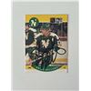 Image 1 : Minnesota North Stars Brian Bellows 1990 Pro Set #130 signed trading card