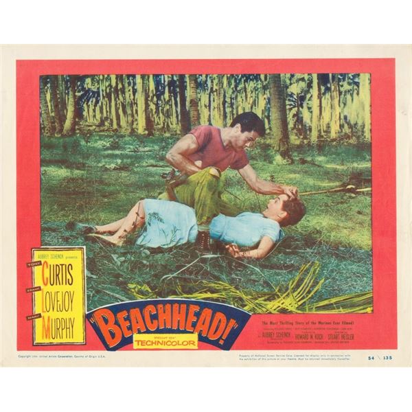 Beachhead! _x000d_ 1954 original vintage lobby card
